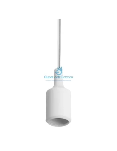 Wiva 90070001 Colgante metal e27 blanco opaco